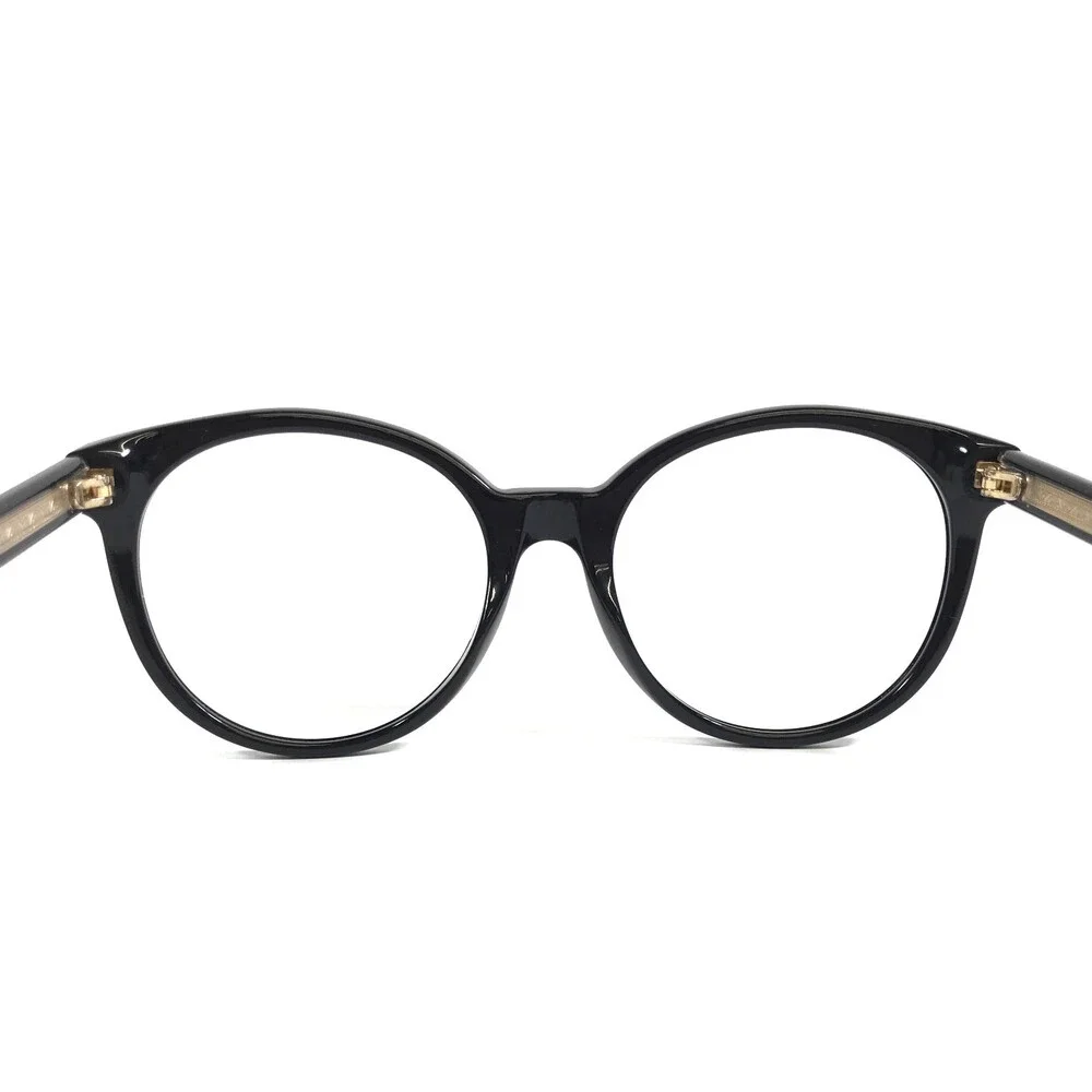 Gucci Eyeglasses Frames GG3820/S Y6C9O Black Gold Round Full Rim 54-19-140